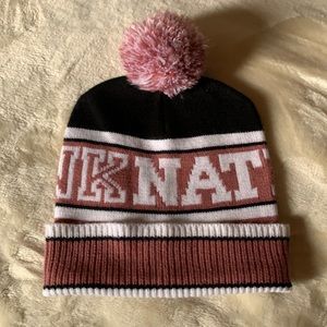 Victoria’s Secret PINK Nation beanie with pom pom